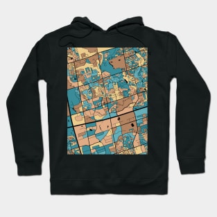 Markham Map Pattern in Mid Century Pastel Hoodie